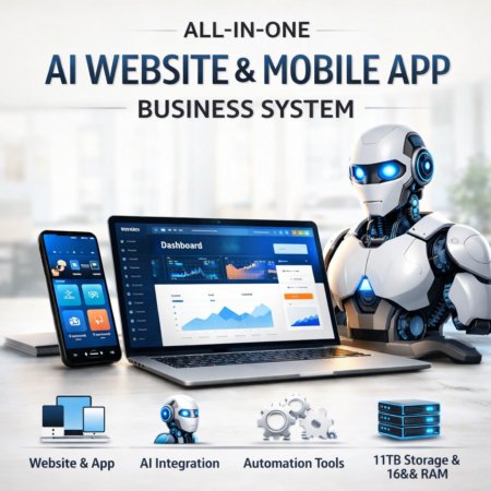 All-in-One AI Website & Mobile App Business System
